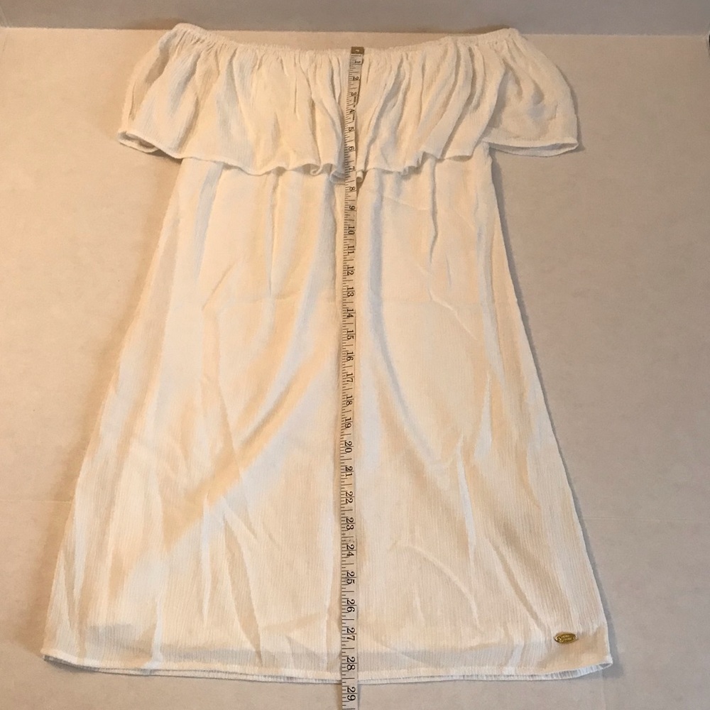 GUESS ❓ruffled off the shoulder dress - Picture 4 of 7